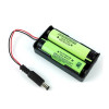 18650 Battery Holder 2 Slot with Adapter Socket
