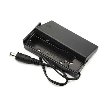 18650 Dual Battery Box With Adapter Socket