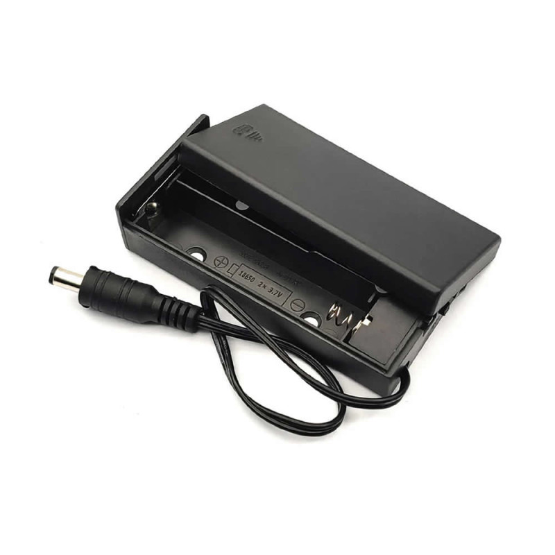 18650 Dual Battery Box With Adapter Socket