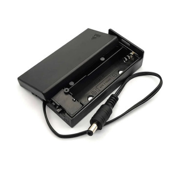 18650 Dual Battery Box With Adapter Socket
