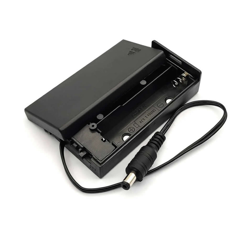 18650 Dual Battery Box With Adapter Socket