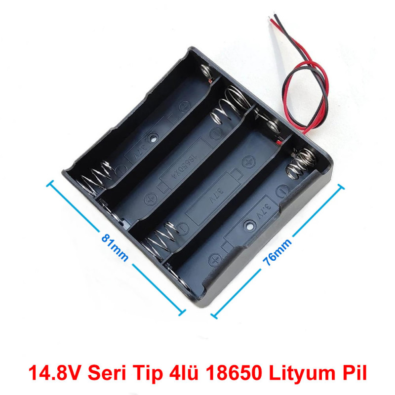 18650 Battery Holder 4x Series