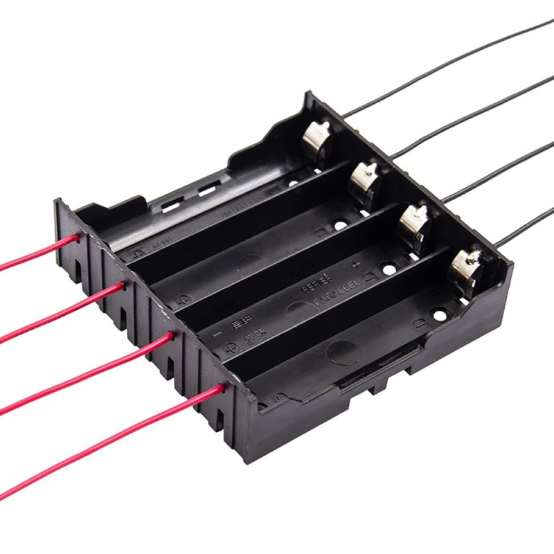 18650 Battery Holder 4-Way Parallel