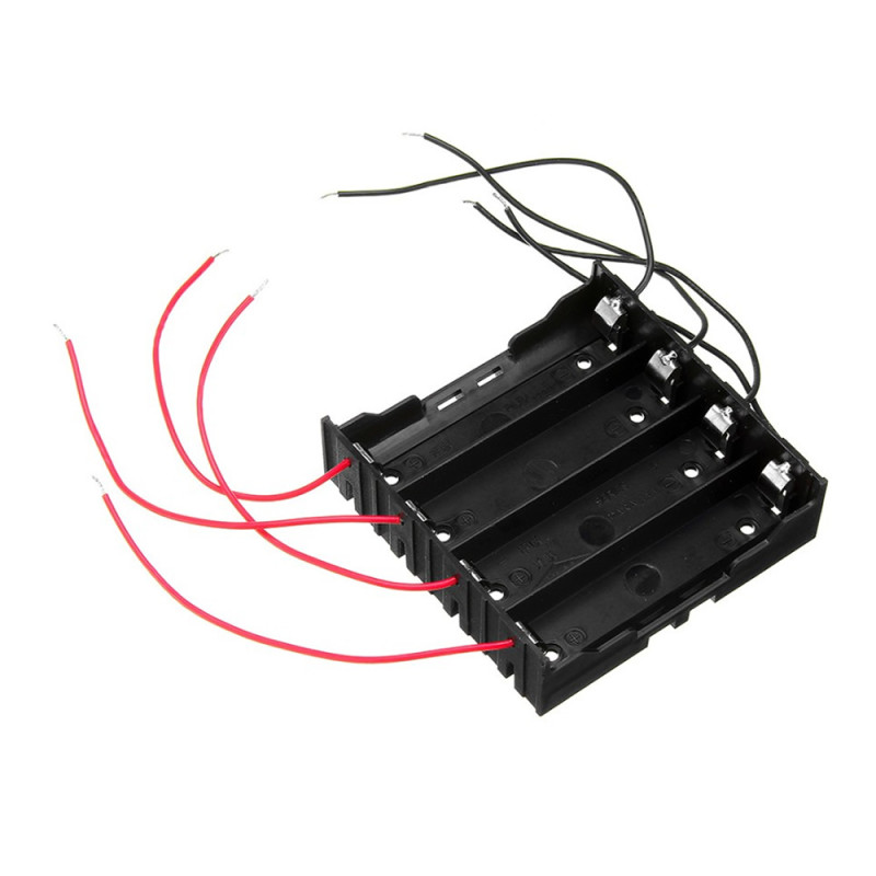 18650 Battery Holder 4-Way Parallel