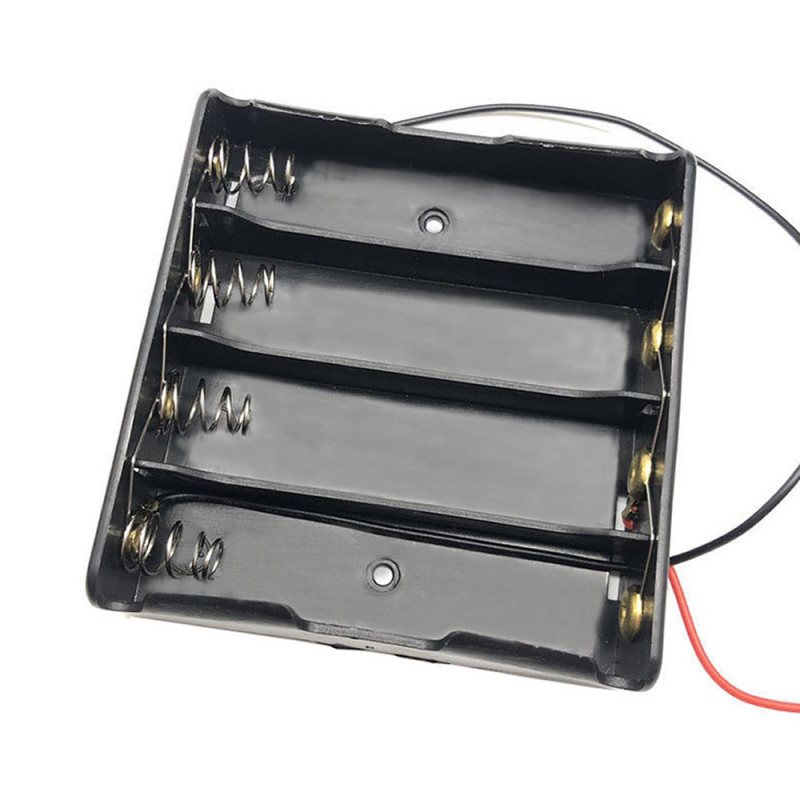 18650 2 Wire 4x Battery Box Parallel