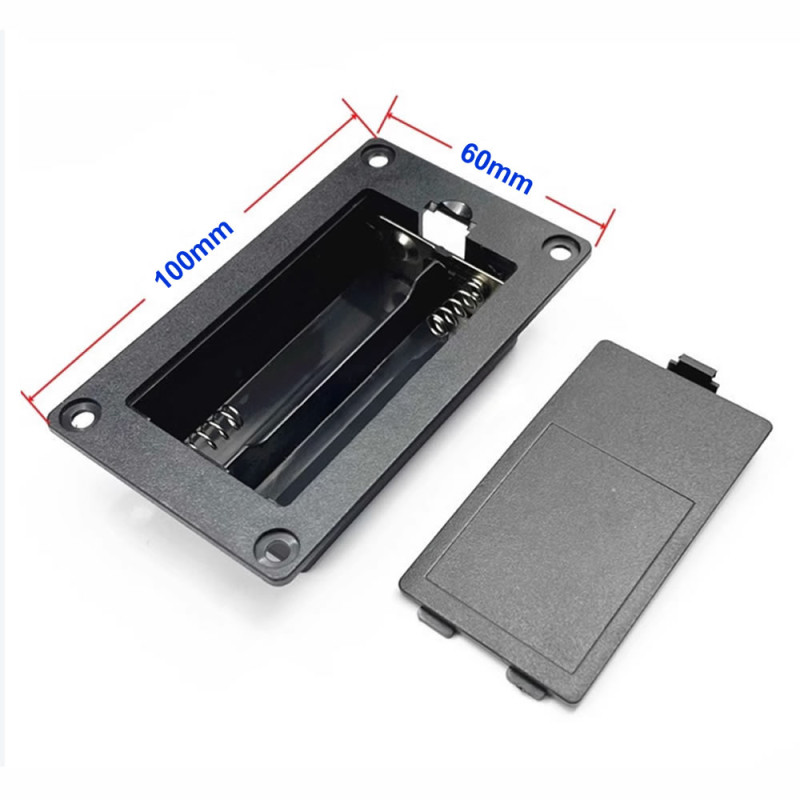 18650 Battery Holder 2x With Cover