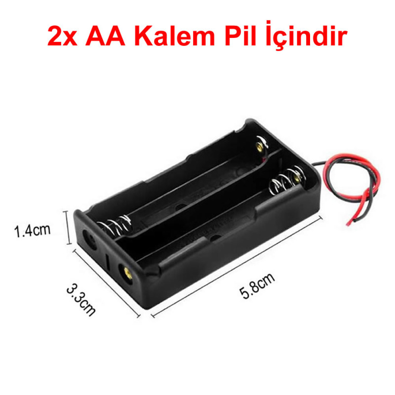 2-Slot AA Battery Holder