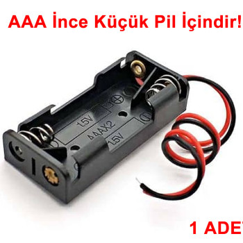 2'li AAA İnce Pil Yuvası