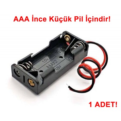 2'li AAA İnce Pil Yuvası