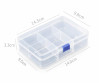 Plastic Component Box 140x95mm 5 Compartments