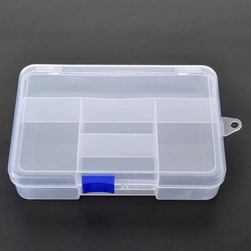 Plastic Component Box 140x95mm 5 Compartments