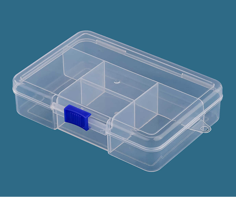 Plastic Component Box 140x95mm 5 Compartments