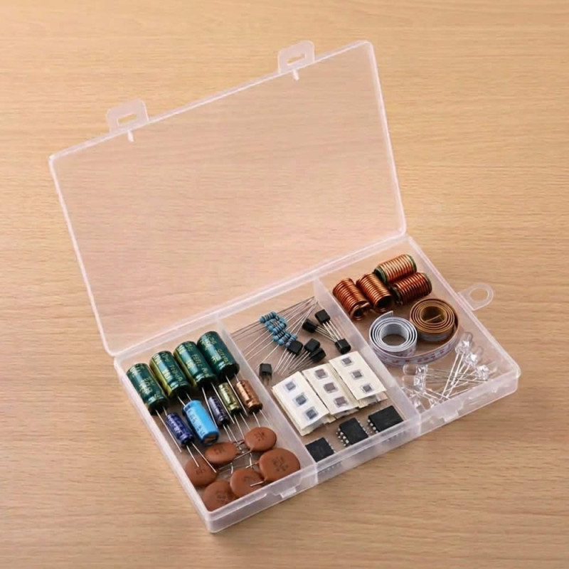 Plastic Component Box 180x115mm 3 Compartments