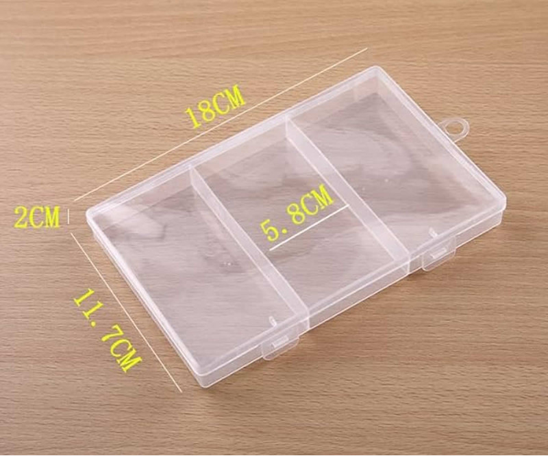 Plastic Component Box 180x115mm 3 Compartments
