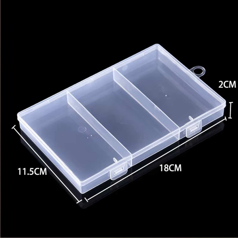 Plastic Component Box 180x115mm 3 Compartments