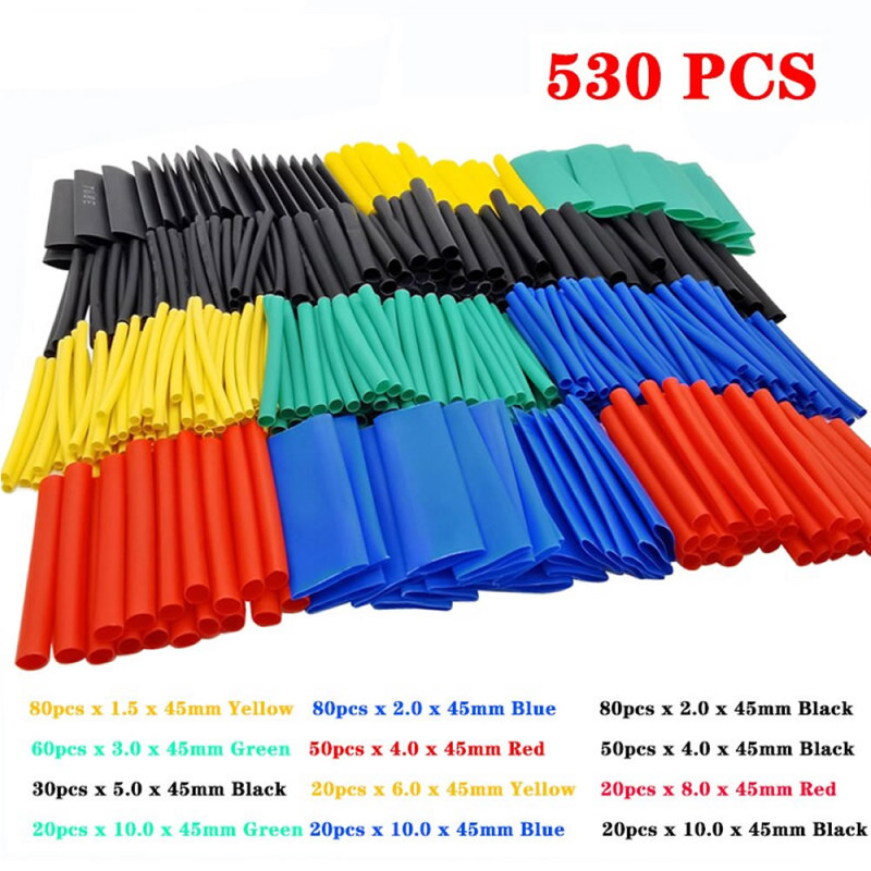 530 Piece Heat Shrink Tube Set