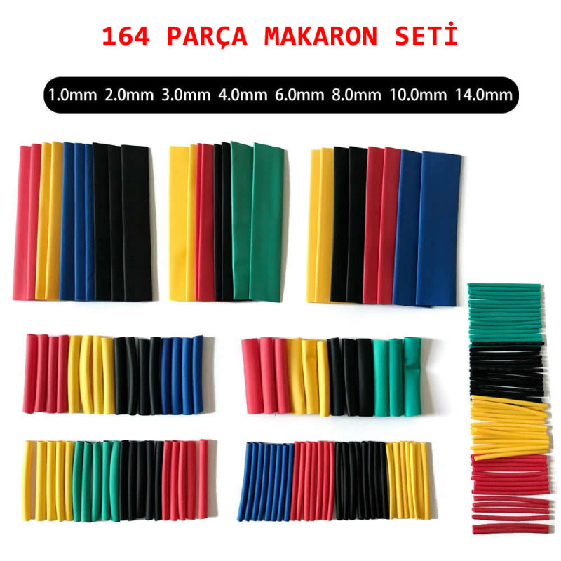 164 Piece Heat Shrink Tubing Set