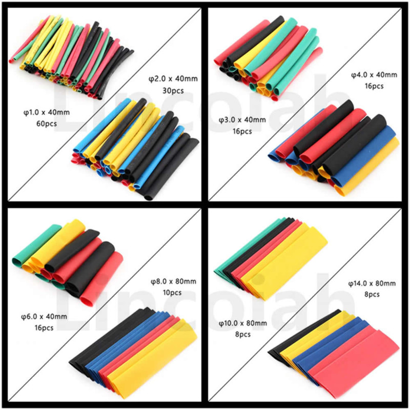 164 Piece Heat Shrink Tubing Set