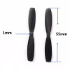 55mm Propeller 1 Pair Black