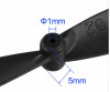 55mm Propeller 1 Pair Black