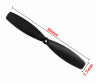 55mm Propeller 1 Pair Black