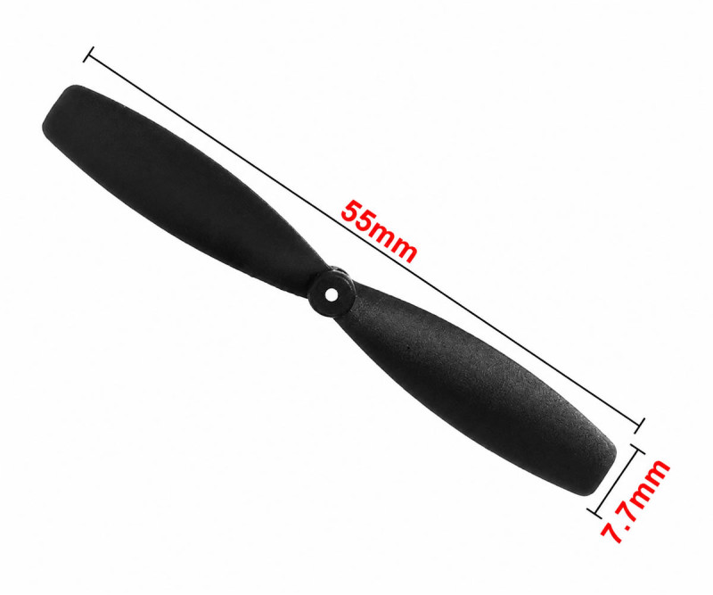 55mm Propeller 1 Pair Black