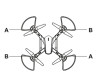 55mm Propeller 1 Pair Red