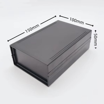 150x100x50mm Plastic Project Box Black