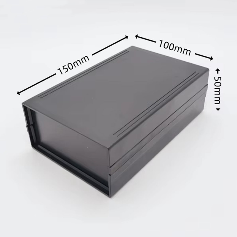 150x100x50mm Plastic Project Box Black