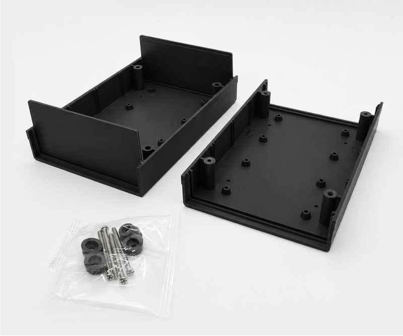 150x100x50mm Plastic Project Box Black