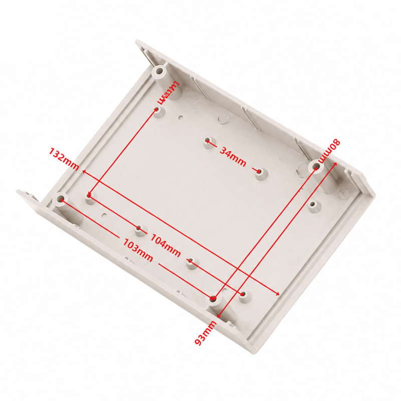 150x100x50mm Plastic Project Box White