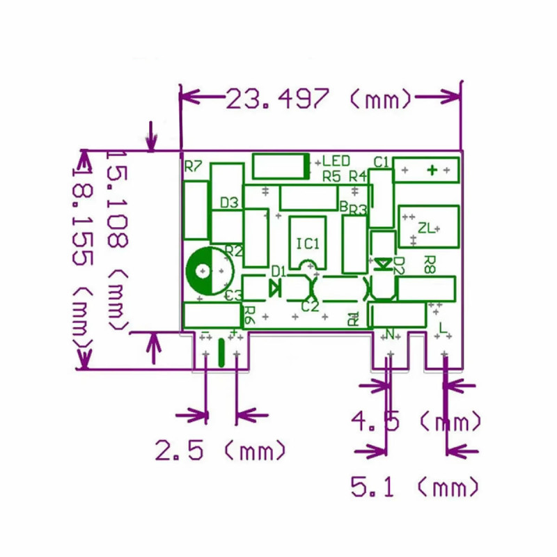 AC 220V to DC 5V 0.7A 3.5W