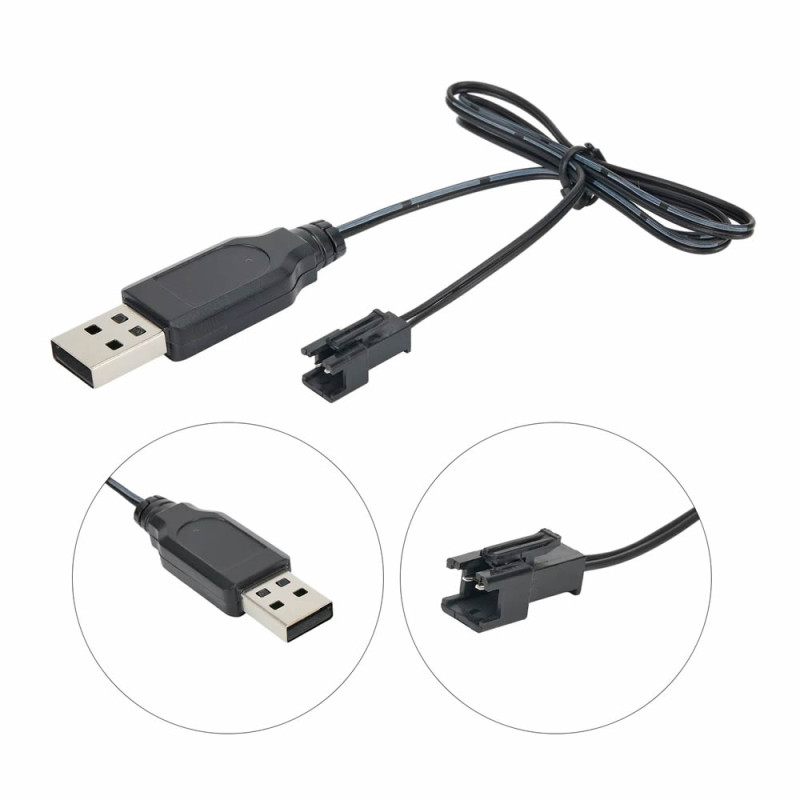 3.7V Lithium Battery Usb Charging Cable Jst Sm-2p