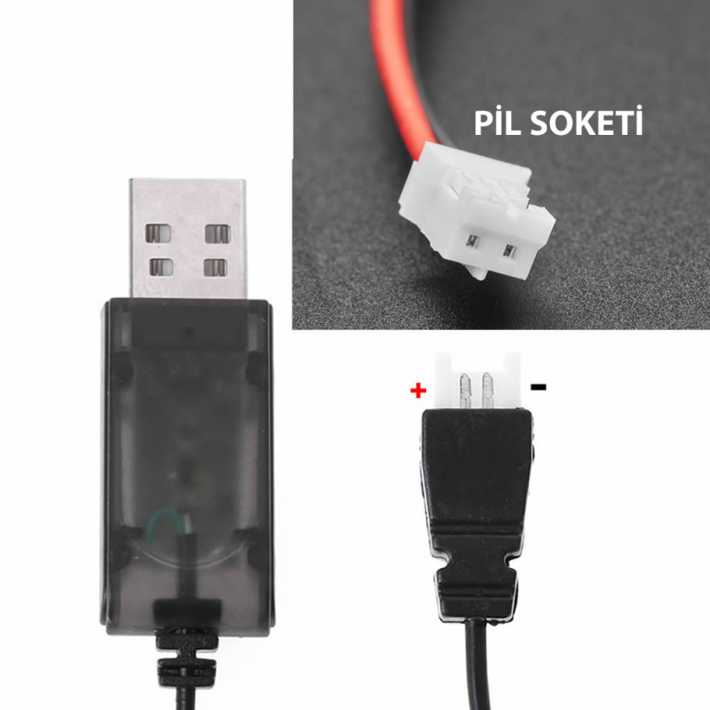 3.7V Lithium Battery Charge Usb Cable Xh2.54