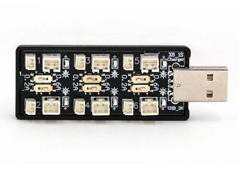 6 Channel 3.7V Battery Charger Board