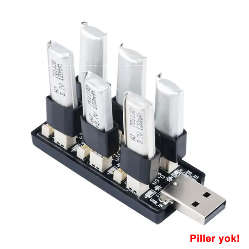 6 Channel 3.7V Battery Charger Board