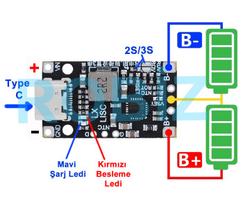 2S IP2326 Lithium Battery Charging Circuit