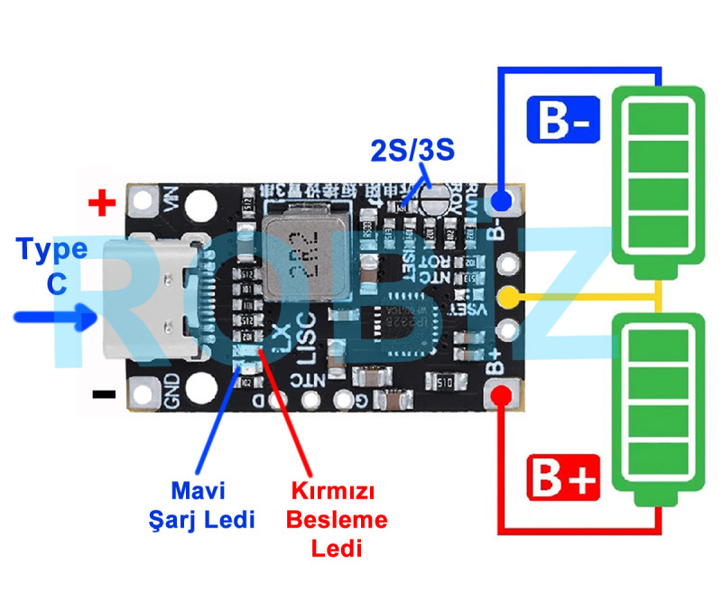 2S IP2326 Lithium Battery Charging Circuit