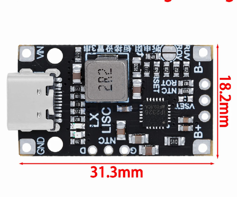 2S IP2326 Lithium Battery Charging Circuit