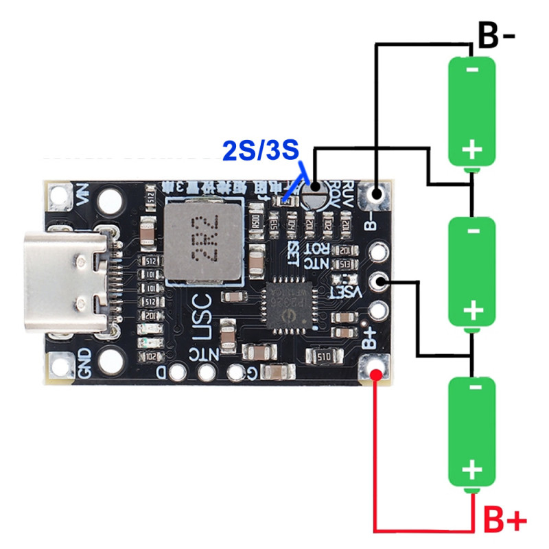 2S IP2326 Lithium Battery Charging Circuit