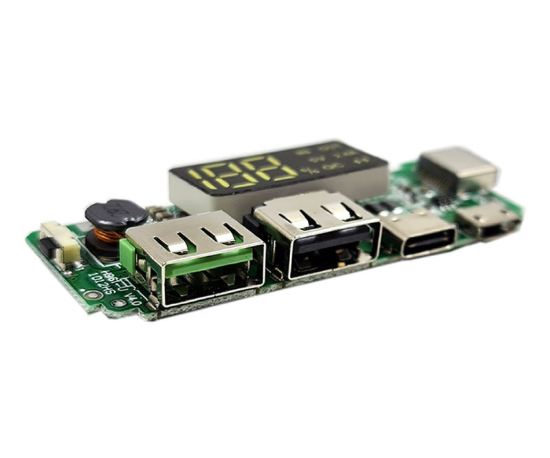 Powerbank 5V 2.4A Display Green