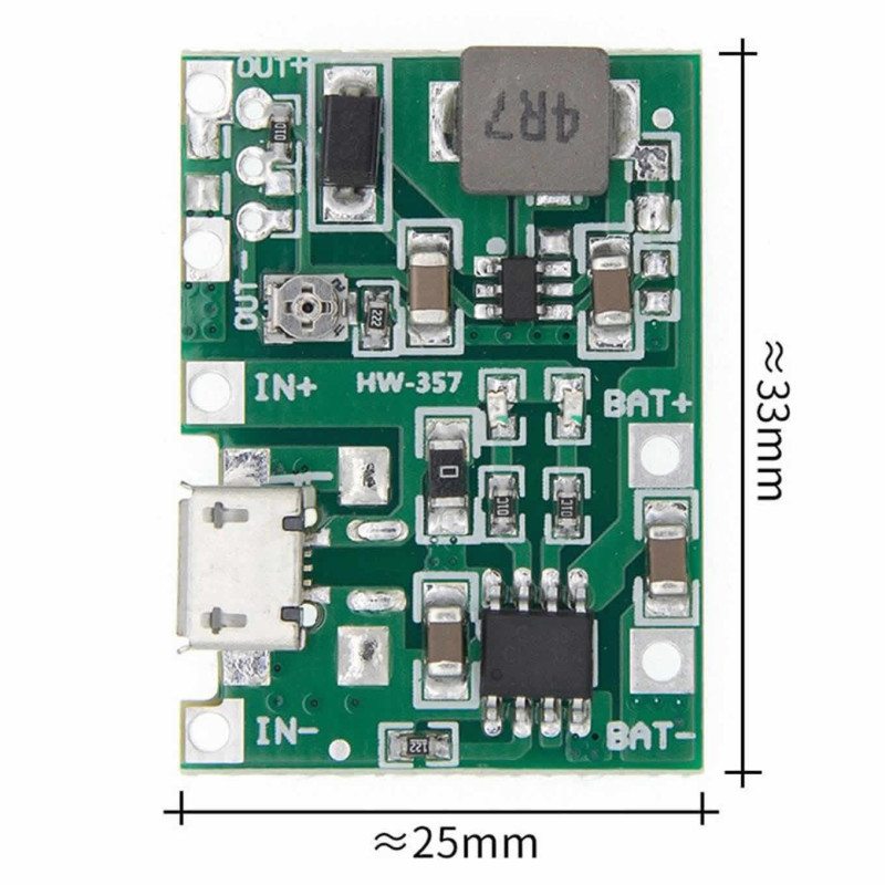 TP4056 Battery Charger Voltage Booster
