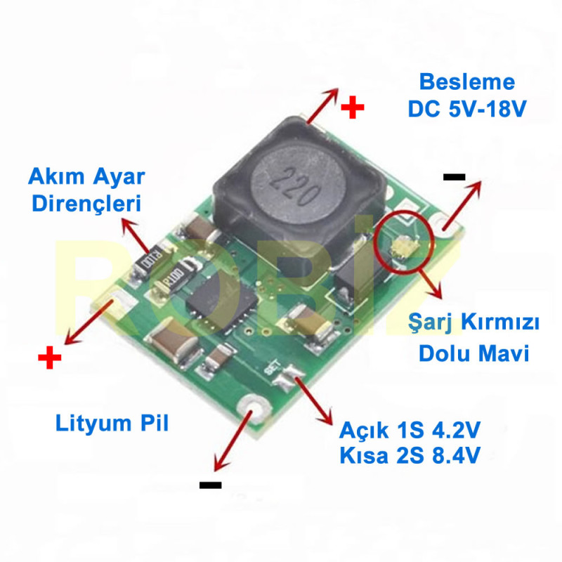 TP5100 Lithium Battery Charger Module