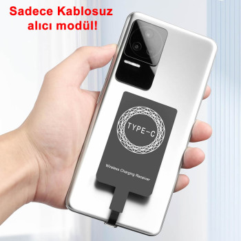 Kablosuz Şarj Alıcı 5V 0.8A Type C