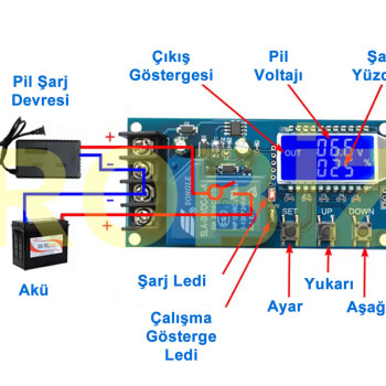 XY-L30A Pil Şarj Kontrol Kartı