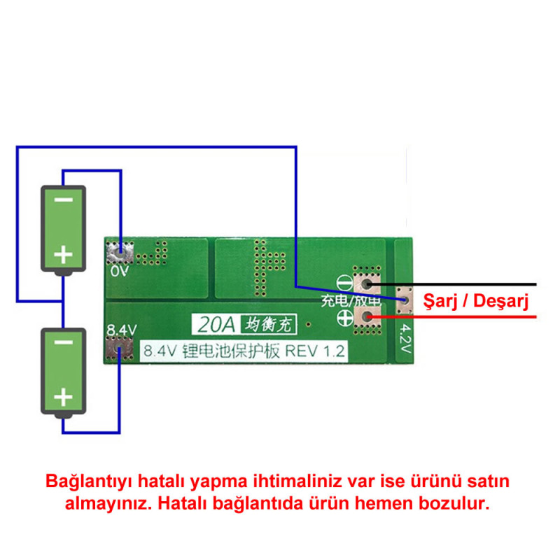 BMS 2S 20A Balance Protection Board