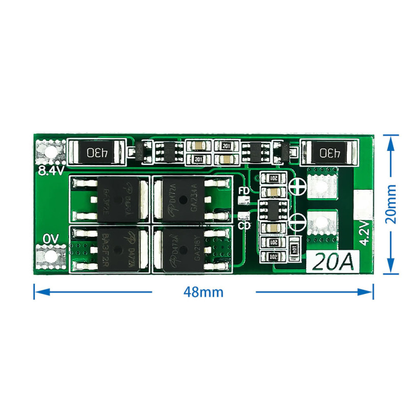 BMS 2S 20A Balance Protection Board
