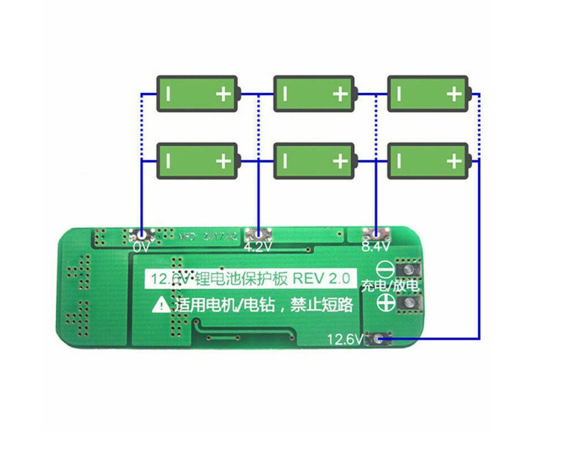 BMS 3S 20A Protection Board