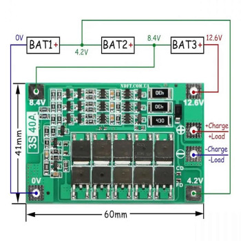 3S 40A BMS Balance