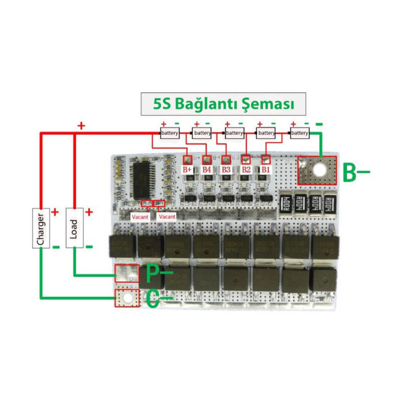 BMS 5S 100A Protection Board